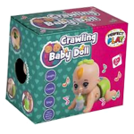 Crawling Baby Doll, size 13 x 10cm - with music and lights
